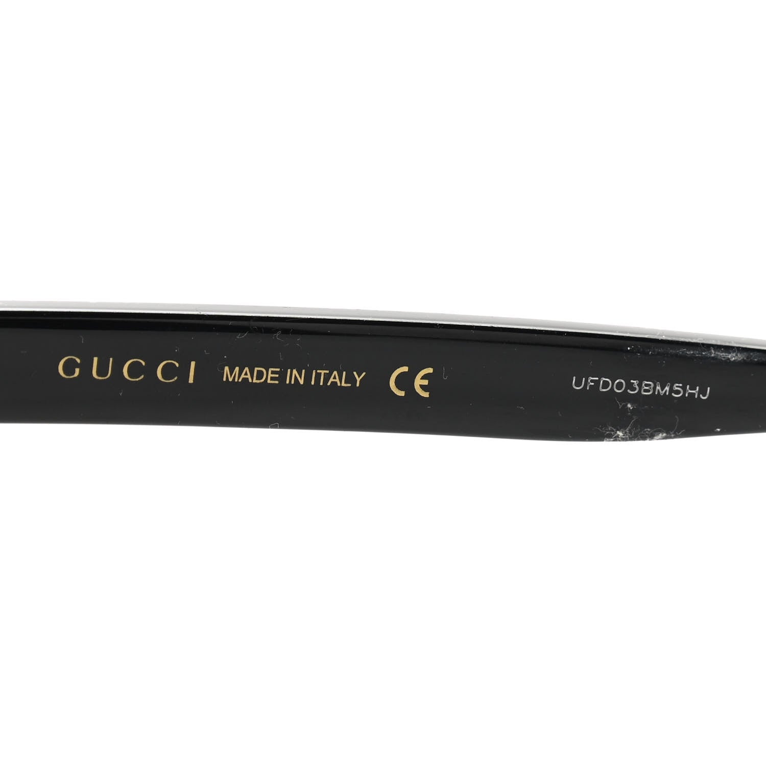 Gucci Glitter Acetate Cat Eye Sunglasses GG0325SA Black 5 of 8