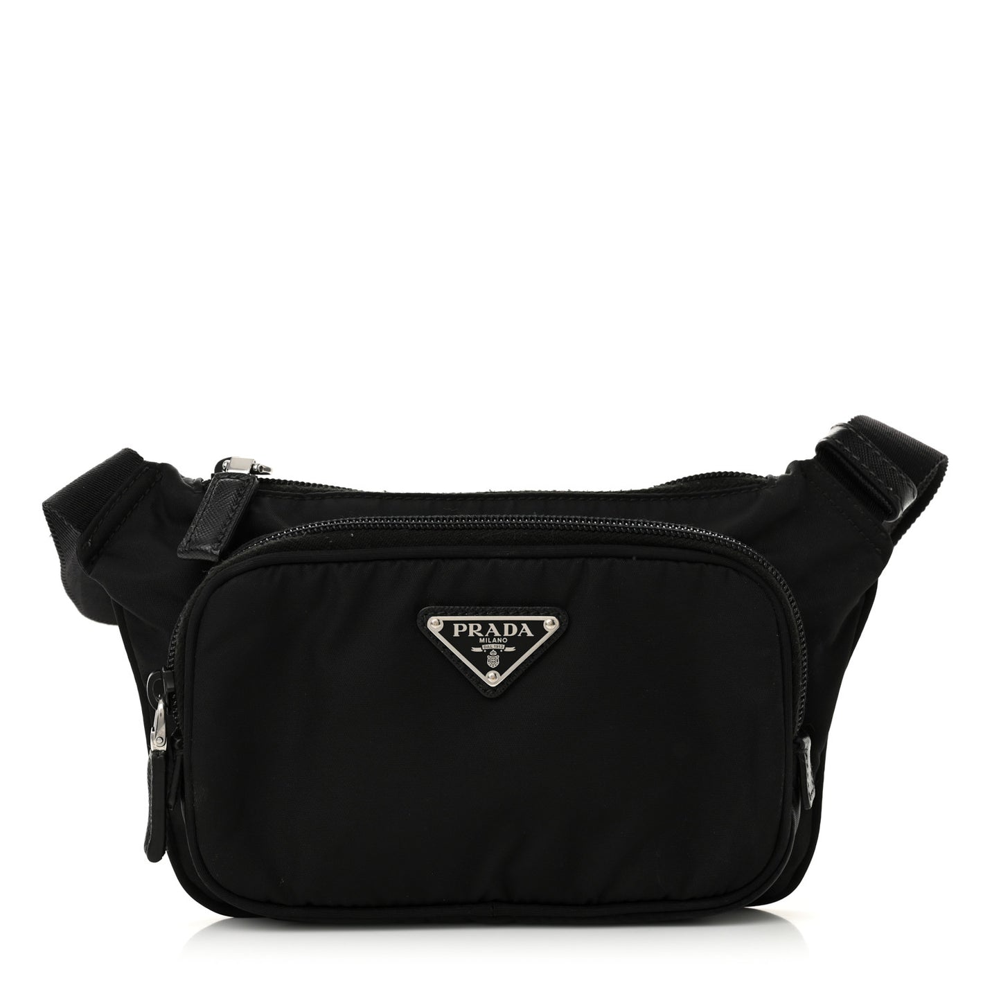 Re-Nylon Saffiano Belt Bag Black