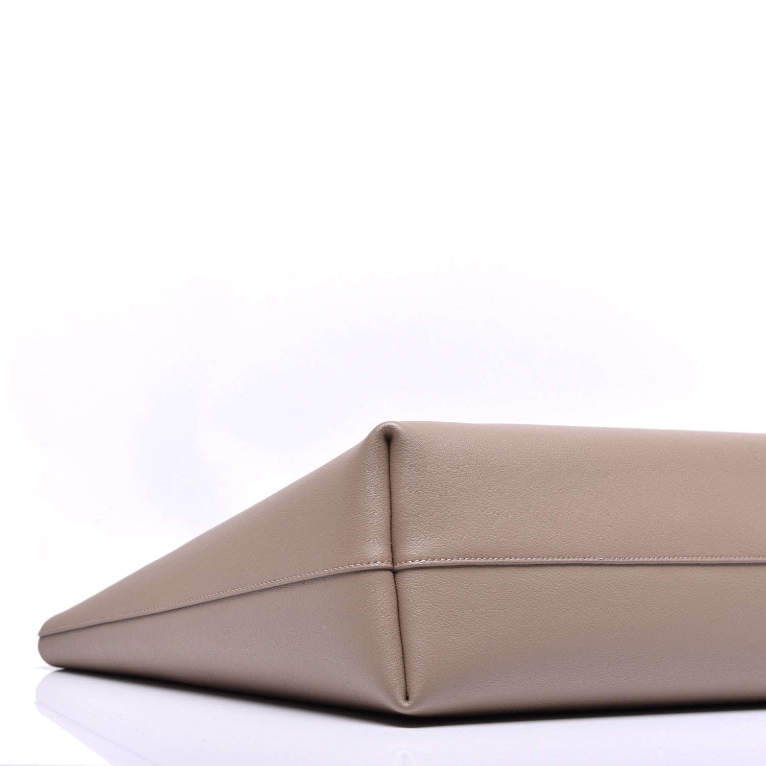 Saint Laurent Calfskin Large Shopping Tote Taupe 8 of 9