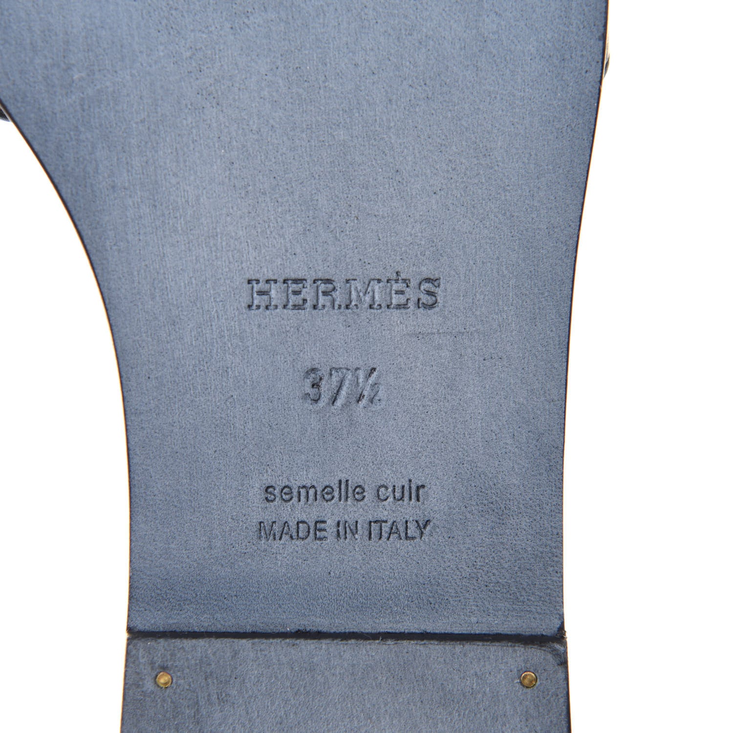 Hermes Calfskin View Sandals 37.5 Black 7 of 10
