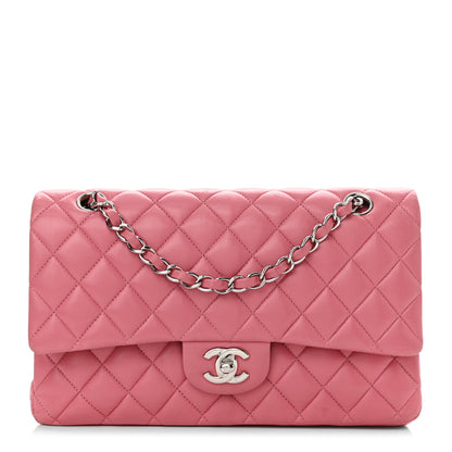 Chanel Lambskin Quilted Medium Double Flap Pink 1 of 11