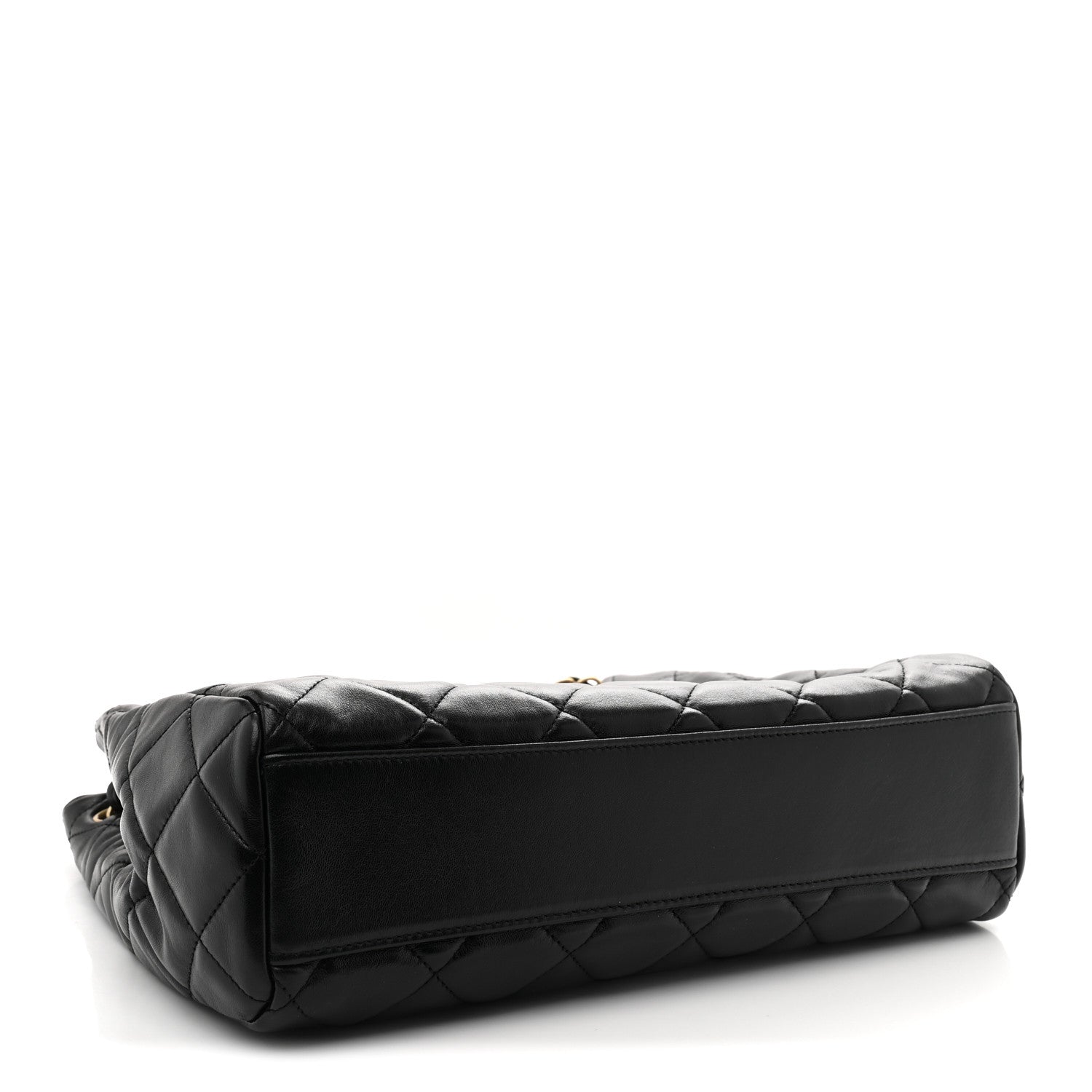 Chanel Shiny Calfskin Quilted Fancy Jewel Tote Bag Black 4 of 11