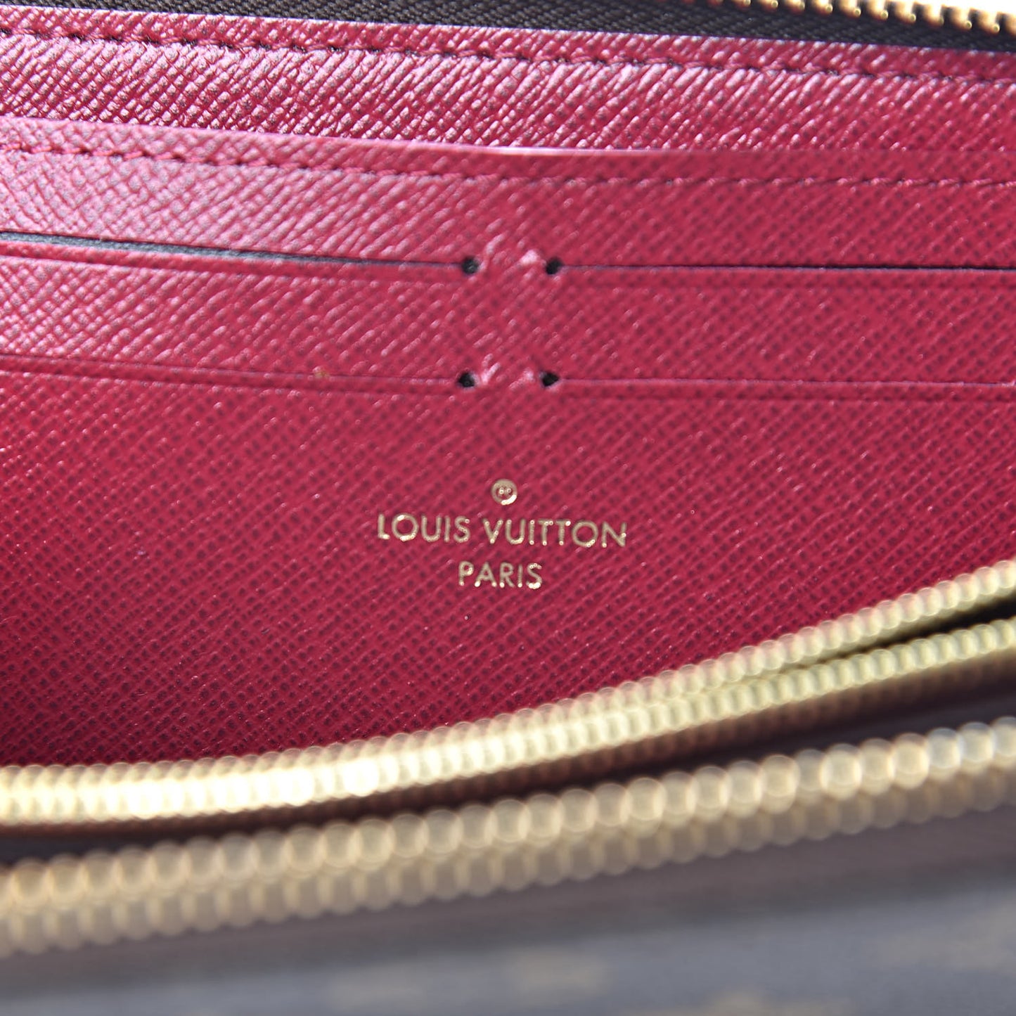 Monogram Clemence Wallet Fuchsia