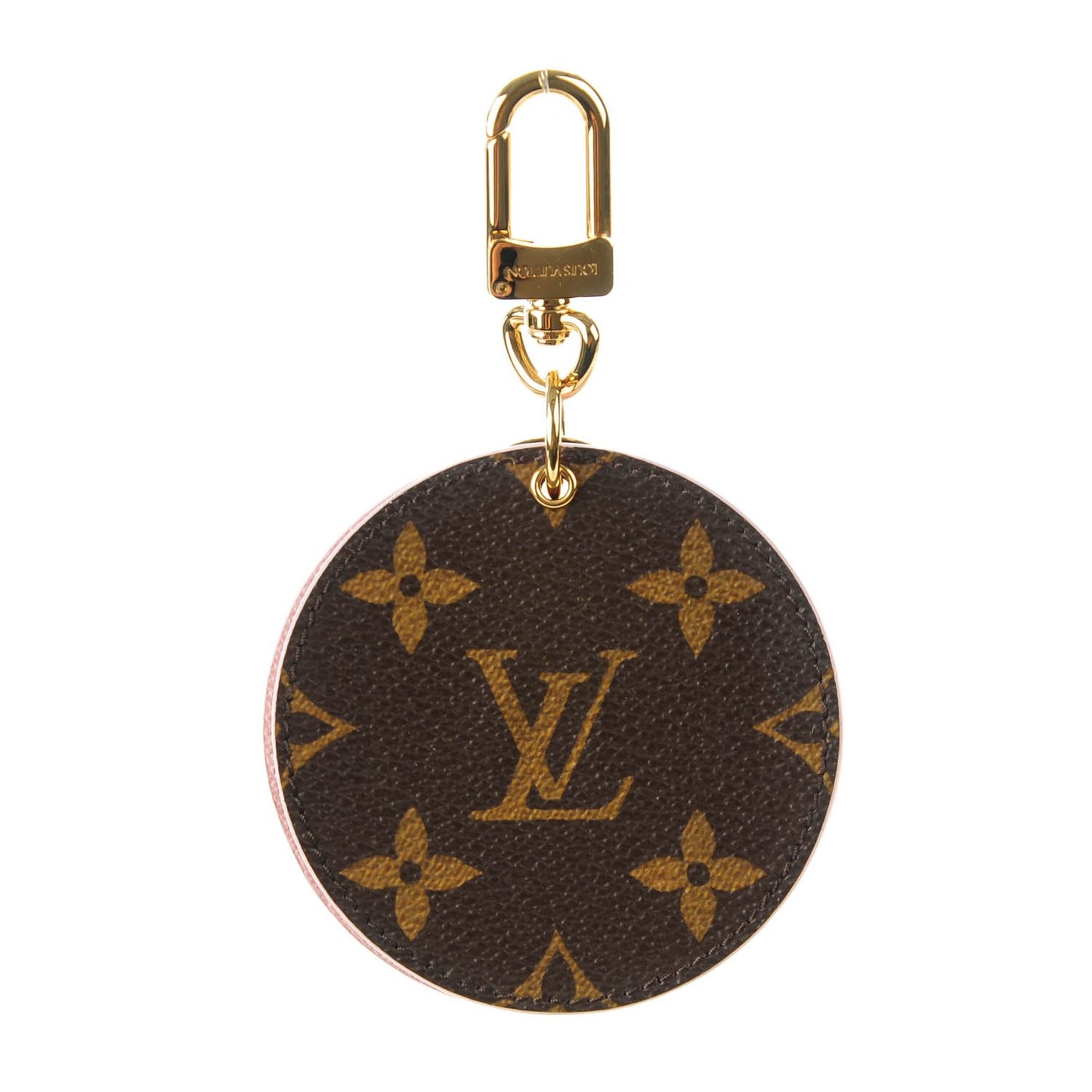 Monogram LV Mirror Key Holder Rose Ballerine