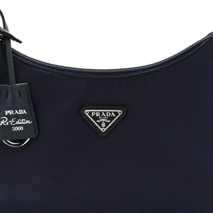 Prada Tessuto Nylon Mini Re-Edition 2000 Bag Baltico 9 of 11