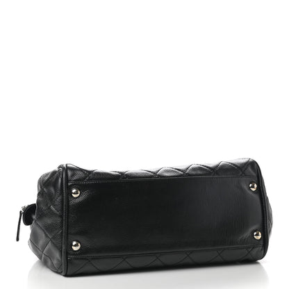 Chanel Caviar Quilted CC Timeless Bowler Black 3 of 8