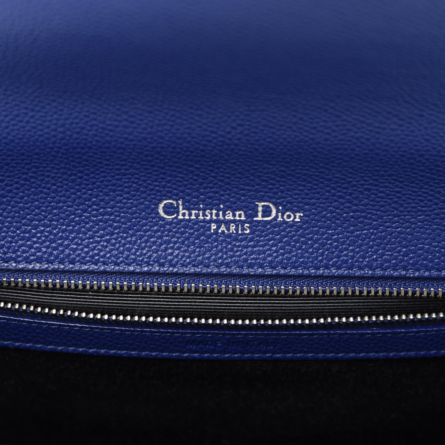 Christian Dior Grained Calfskin Medium Diorama Flap Bag Bleu De Minuit 6 of 11