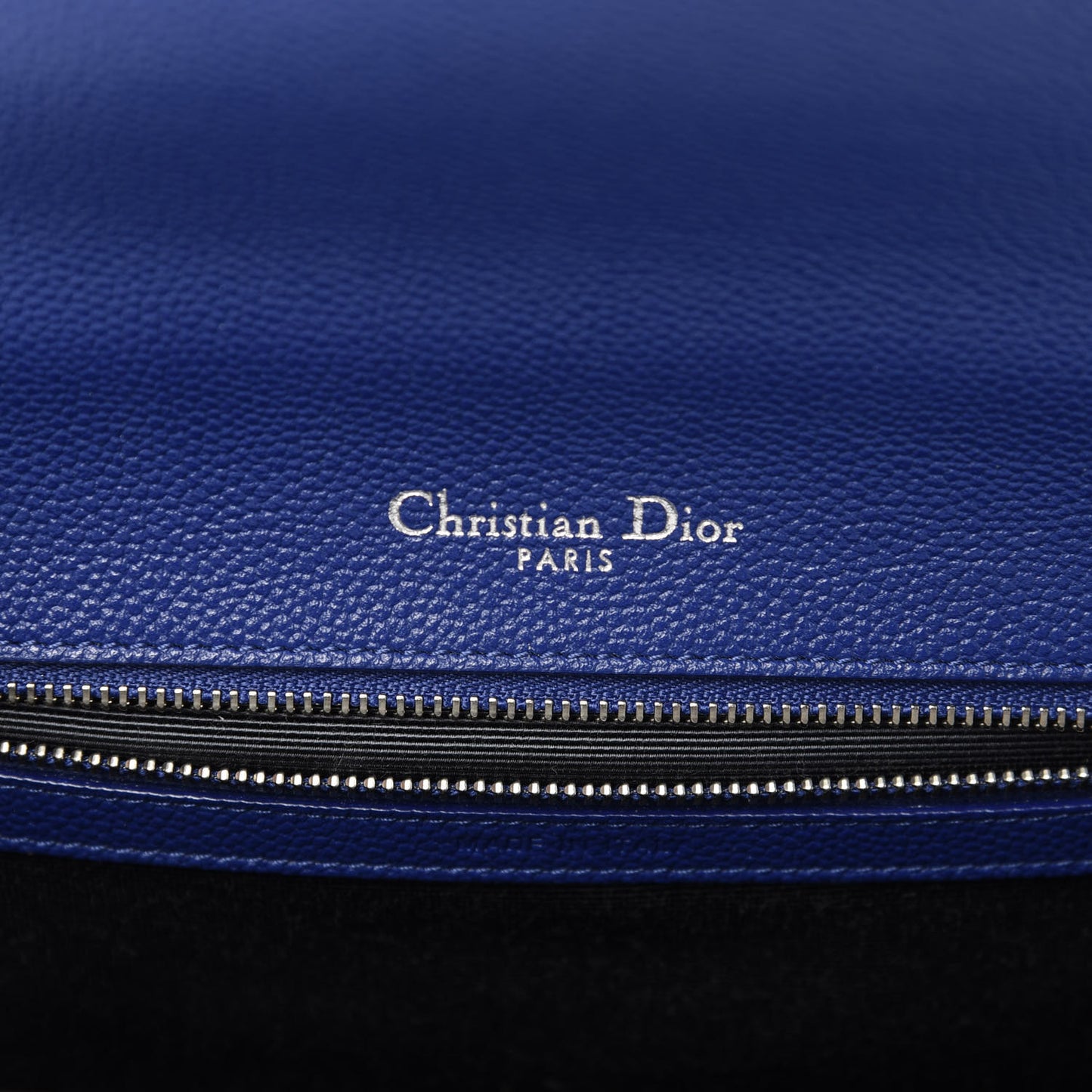 Grained Calfskin Medium Diorama Flap Bag Bleu De Minuit