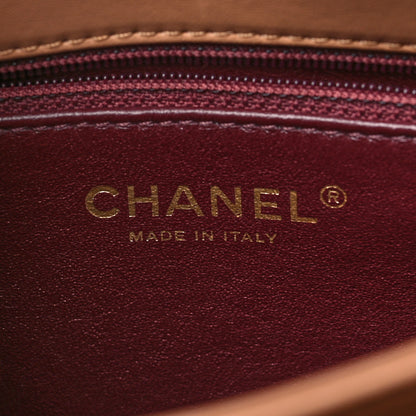 Chanel Lambskin Quilted Small Trendy CC Dual Handle Flap Bag Camel 6 of 10