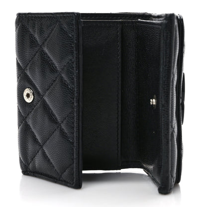 Chanel Caviar Quilted My Everything Small Flap Wallet Black 5 of 11