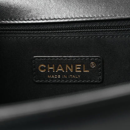 Chanel Lambskin Quilted Large Boy Flap Black 6 of 11