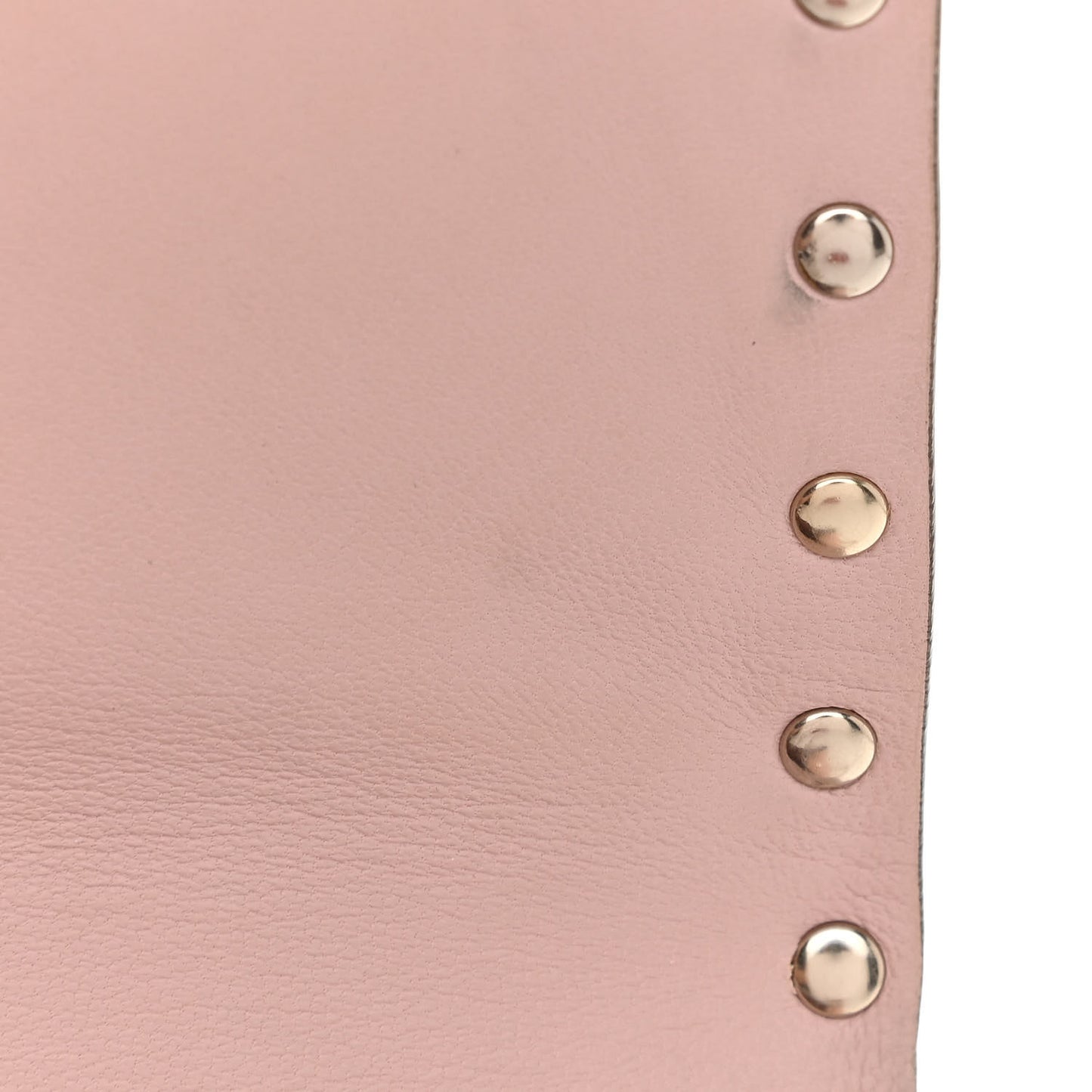 Lambskin Medium Rockstud Spike Shoulder Bag Poudre