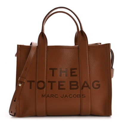 Marc Jacobs Grained Calfskin Medium The Tote Bag Argan Oil 1 of 17