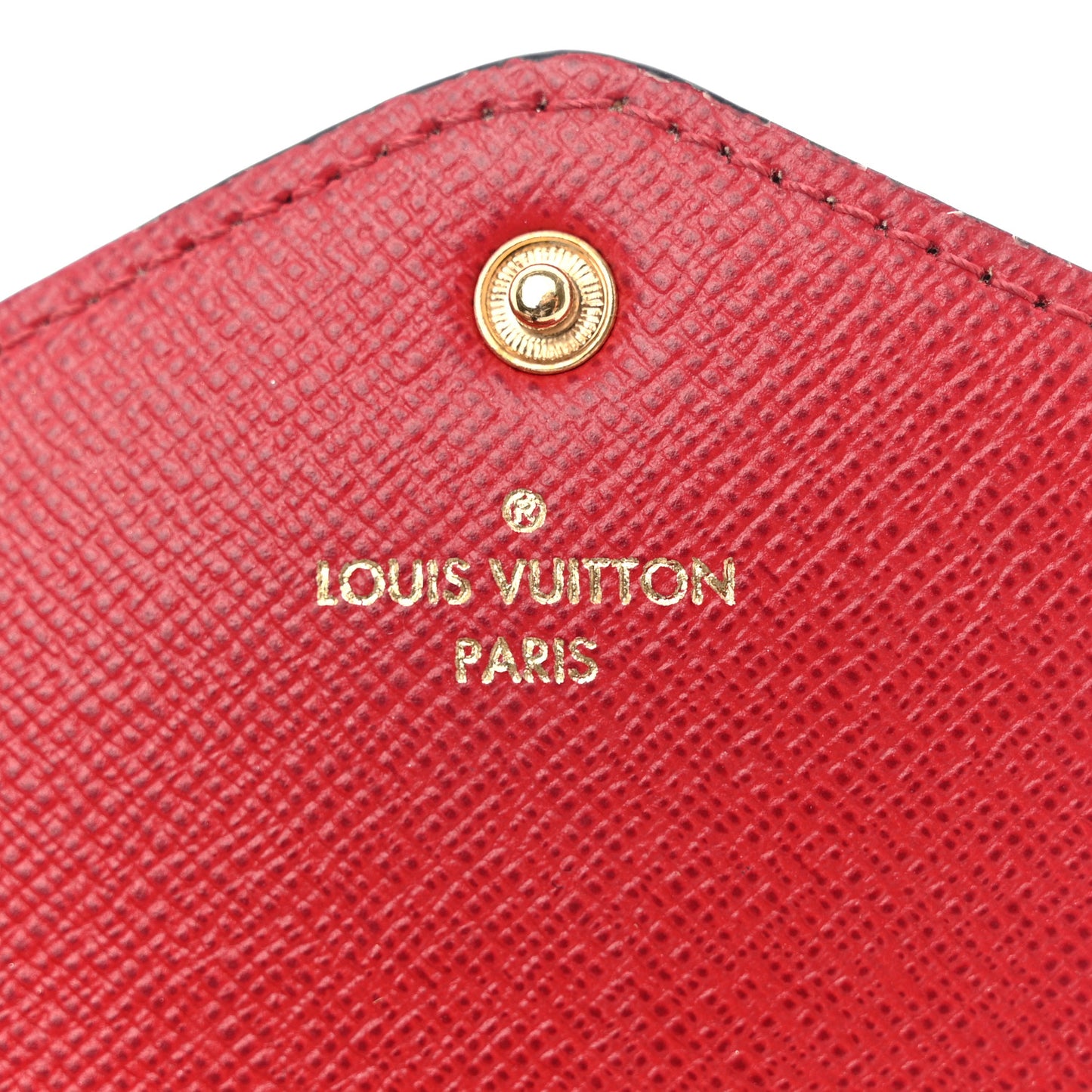 Damier Ebene Josephine Wallet Red