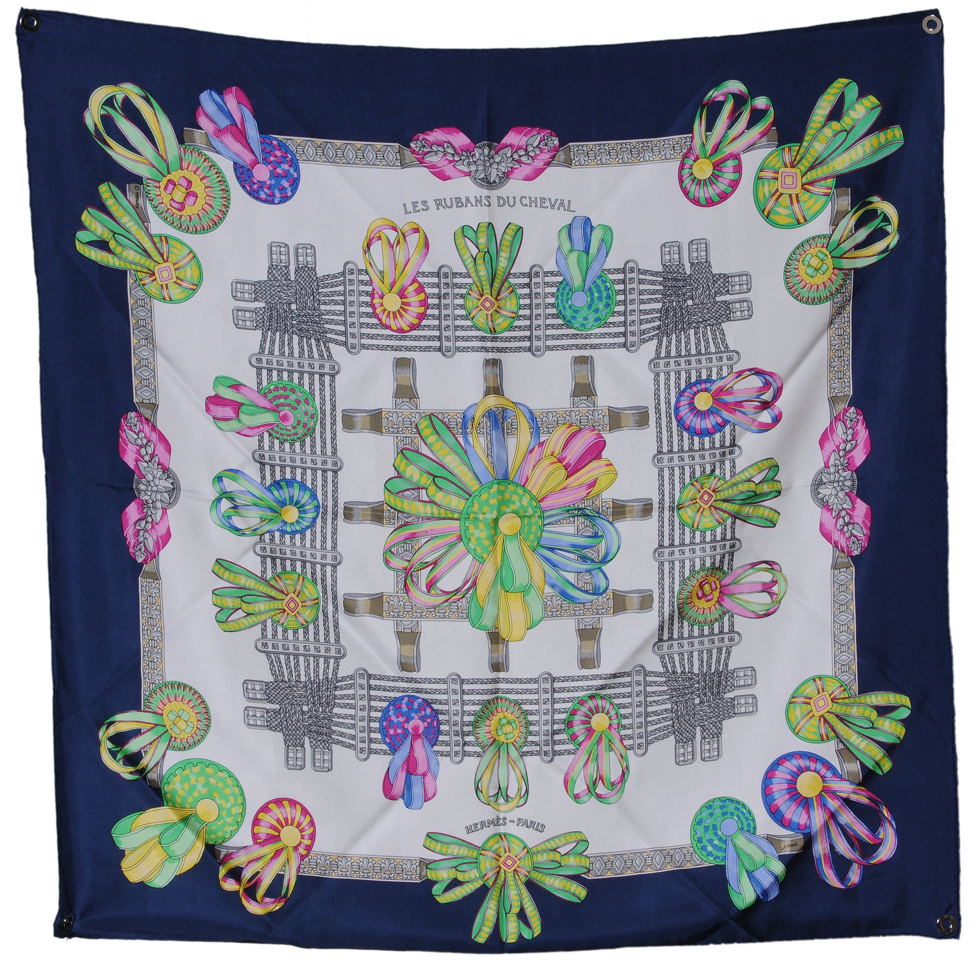 Hermes Silk Les Rubans Du Cheval Scarf 90 2 of 9