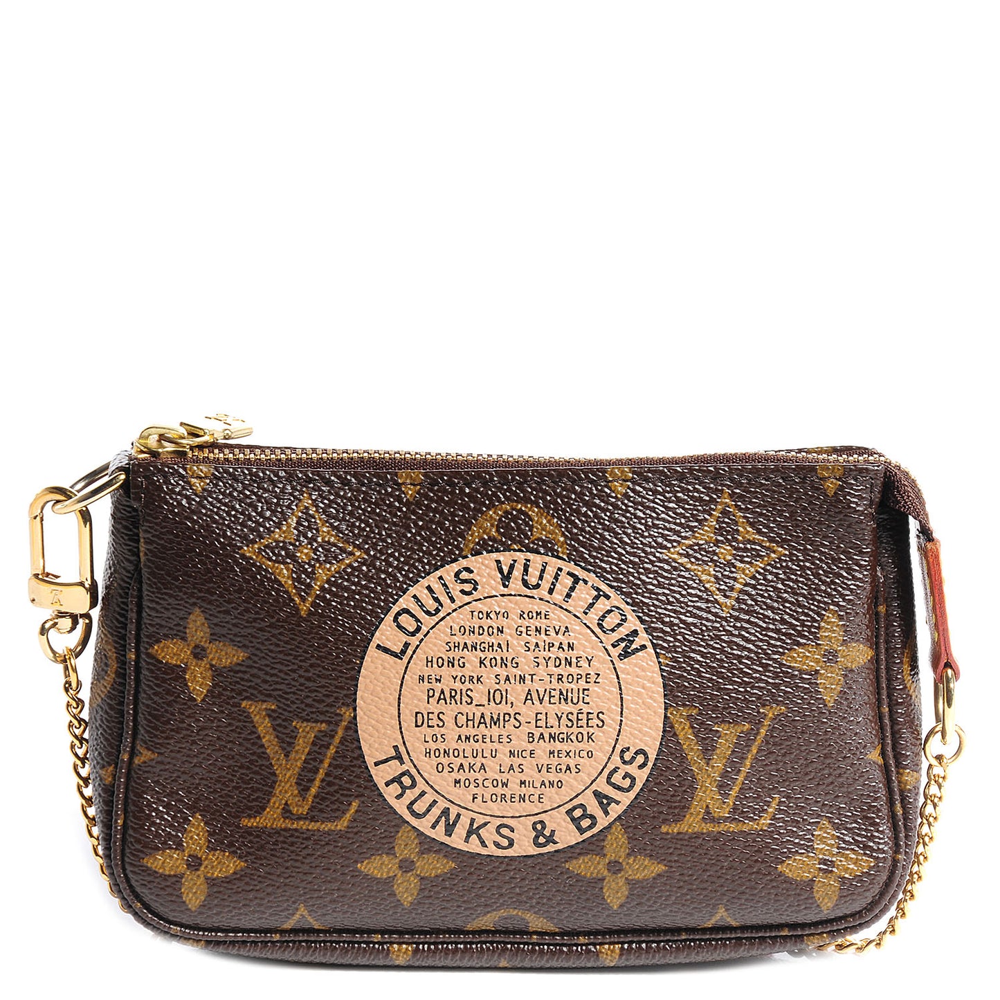 Monogram Complice Trunks and Bags Mini Pochette Accessories Beige