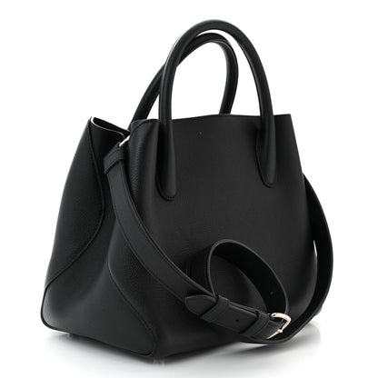 Christian Dior Supple Grained Calfskin Medium Open Bar Tote Black 3 of 11