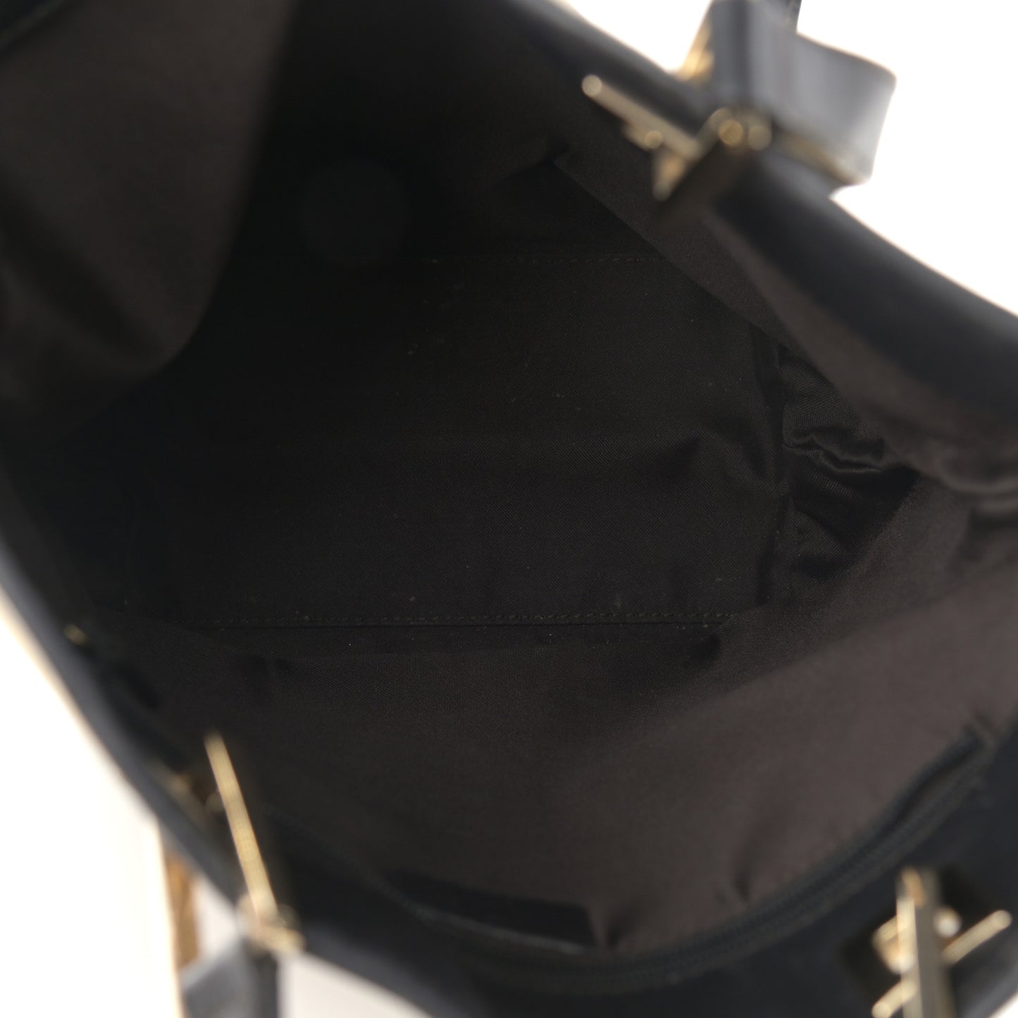 Monogram Small Bucket Tote Beige Dark Brown
