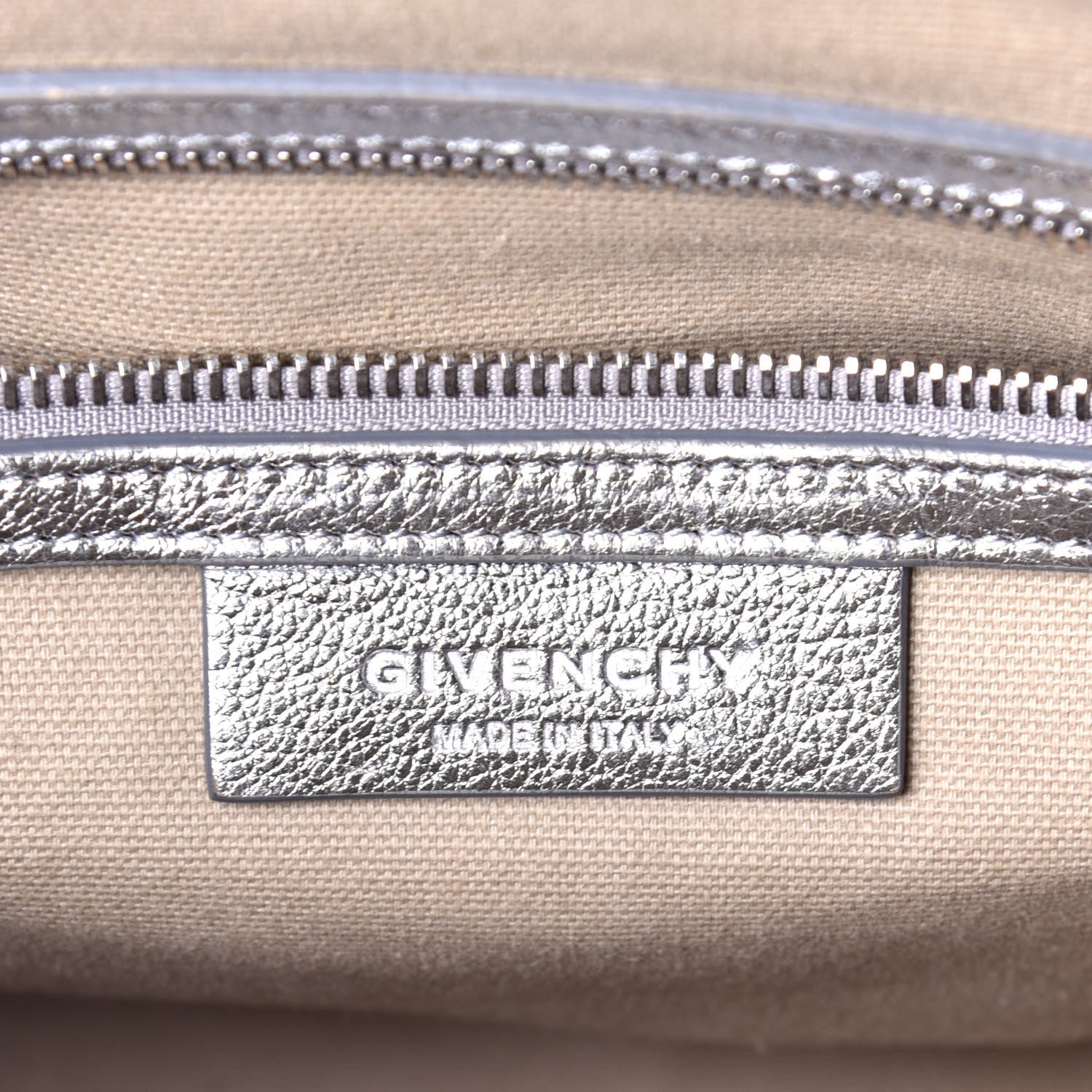 Givenchy Metallic Sugar Goatskin Small Antigona Silver 7 of 9