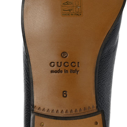 Gucci Havely Kid Web Mens Horsebit Loafers 6 Black 6 of 9