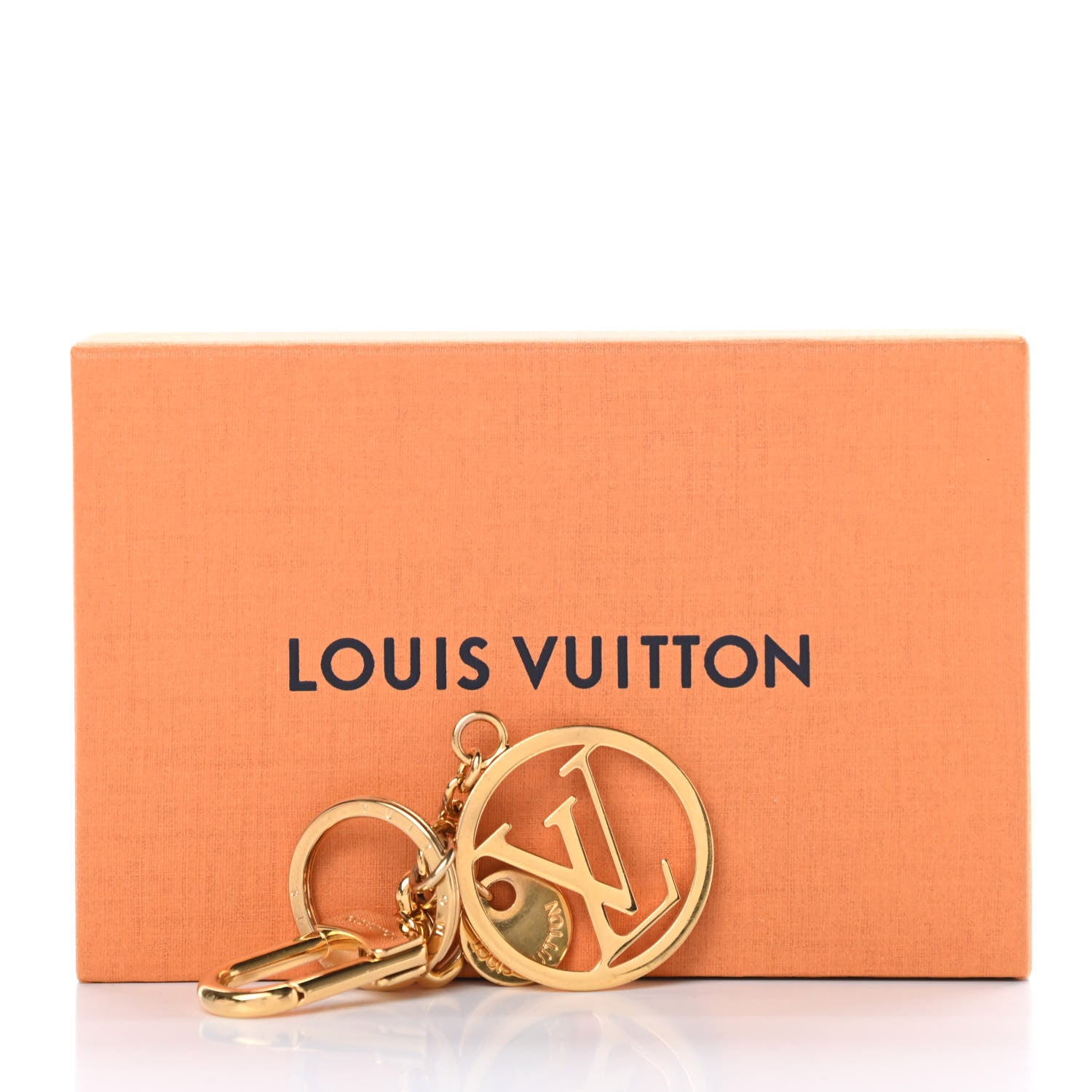Louis Vuitton LV Circle Bag Charm Key Holder Gold 5 of 5