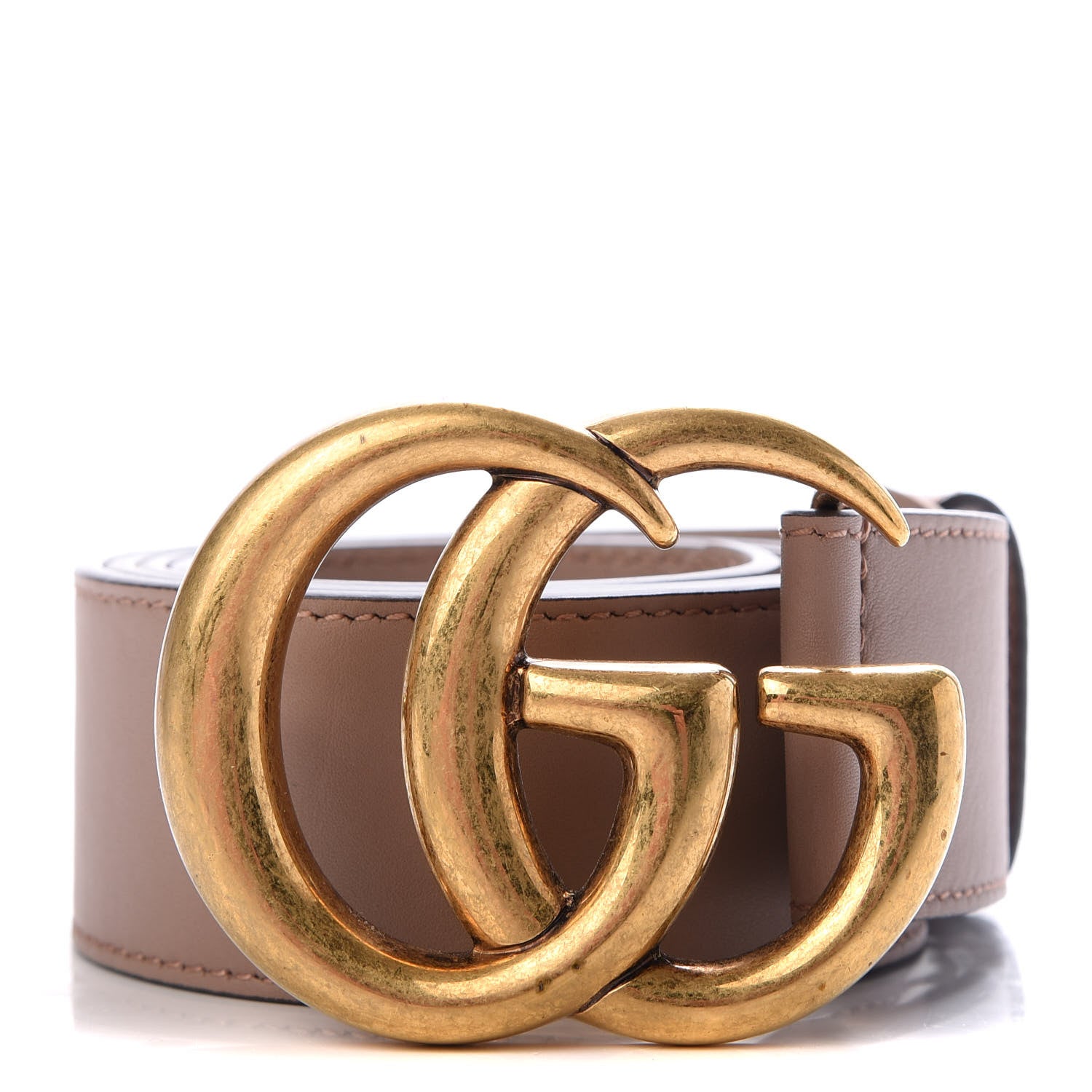 Gucci Calfskin Double G 40mm Belt 95 38 Porcelain Rose 1 of 4