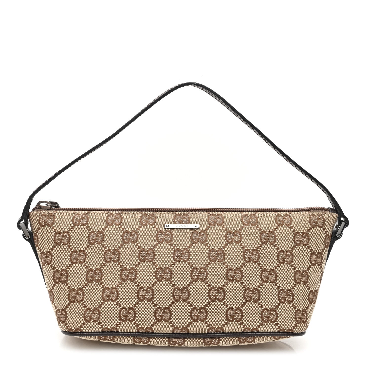 Gucci Monogram Boat Pochette Brown 1 of 10