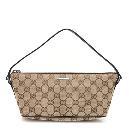 Gucci Monogram Boat Pochette Brown 1 of 10