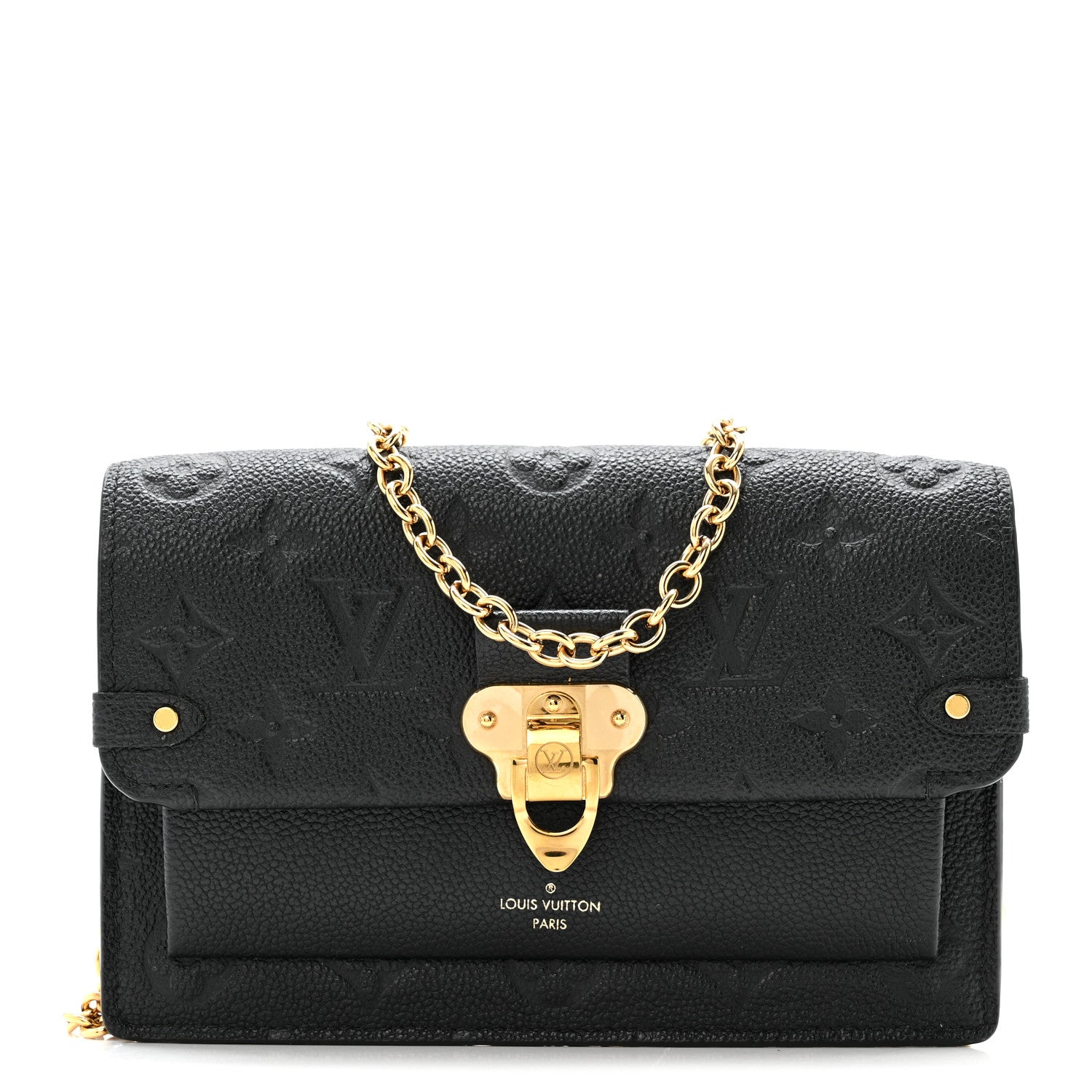 Louis Vuitton Empreinte Vavin Chain Wallet Black 1 of 13