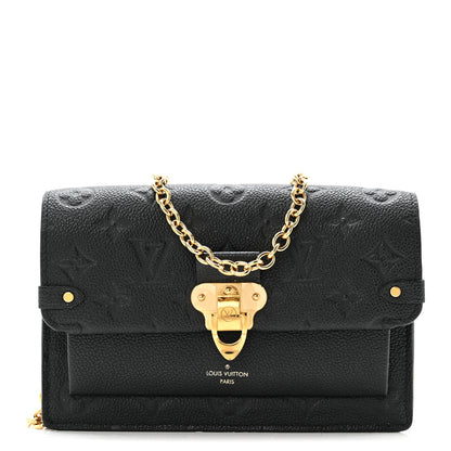 Louis Vuitton Empreinte Vavin Chain Wallet Black 1 of 13