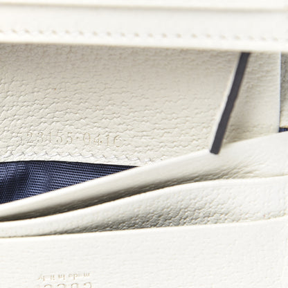 Gucci Textured Calfskin Web Ophidia Card Case Mystic White 7 of 8