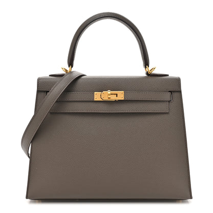 Hermes Epsom Kelly Sellier 25 Etain 1 of 17