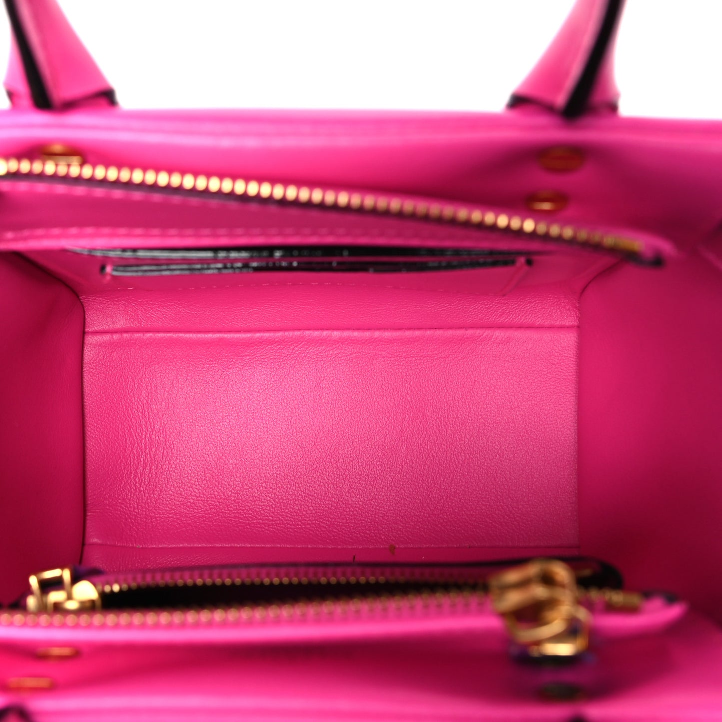 Nappa Tonal Monochrome Small One Stud Handbag Pink PP