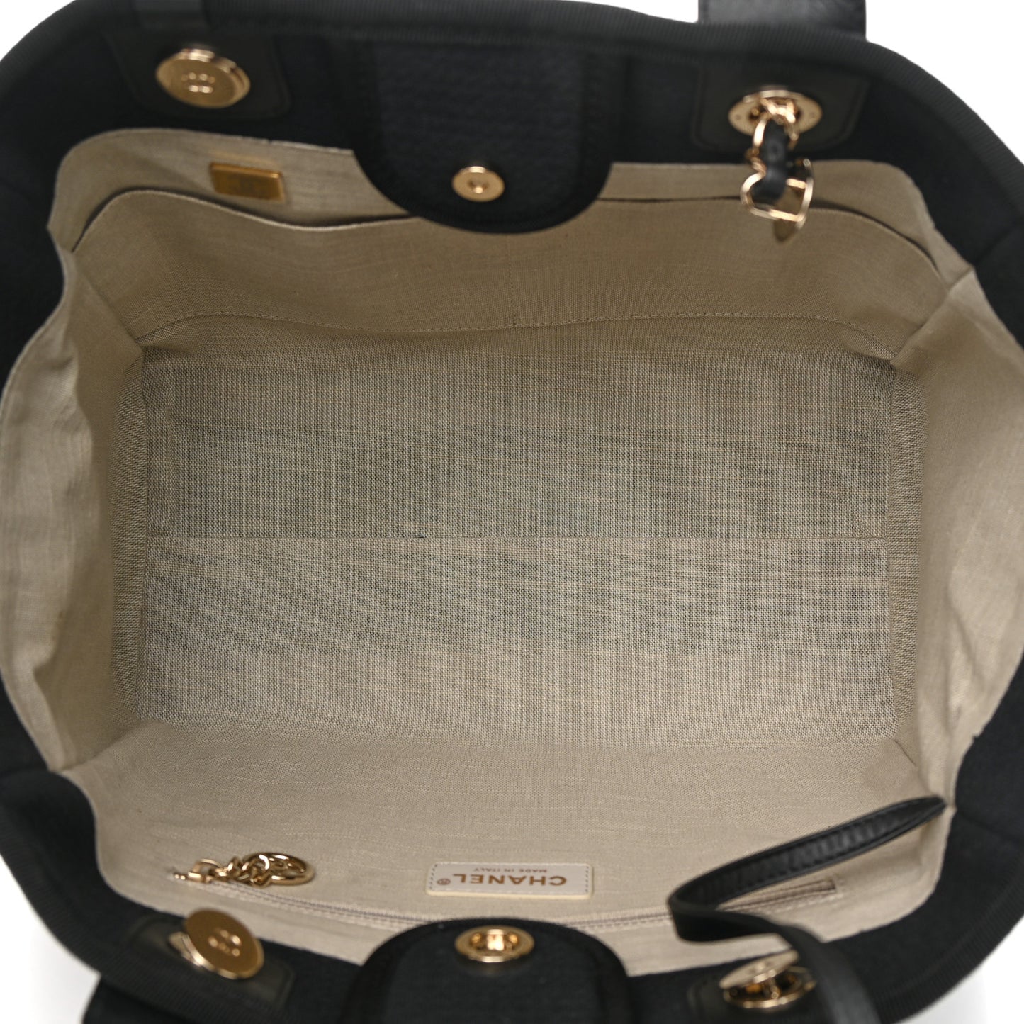 Mixed Fibers Small Deauville Tote Black