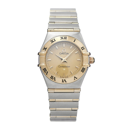 Omega Stainless Steel 18K Yellow Gold 22mm Constellation Quartz Watch Champagne 1262.10 1 of 5