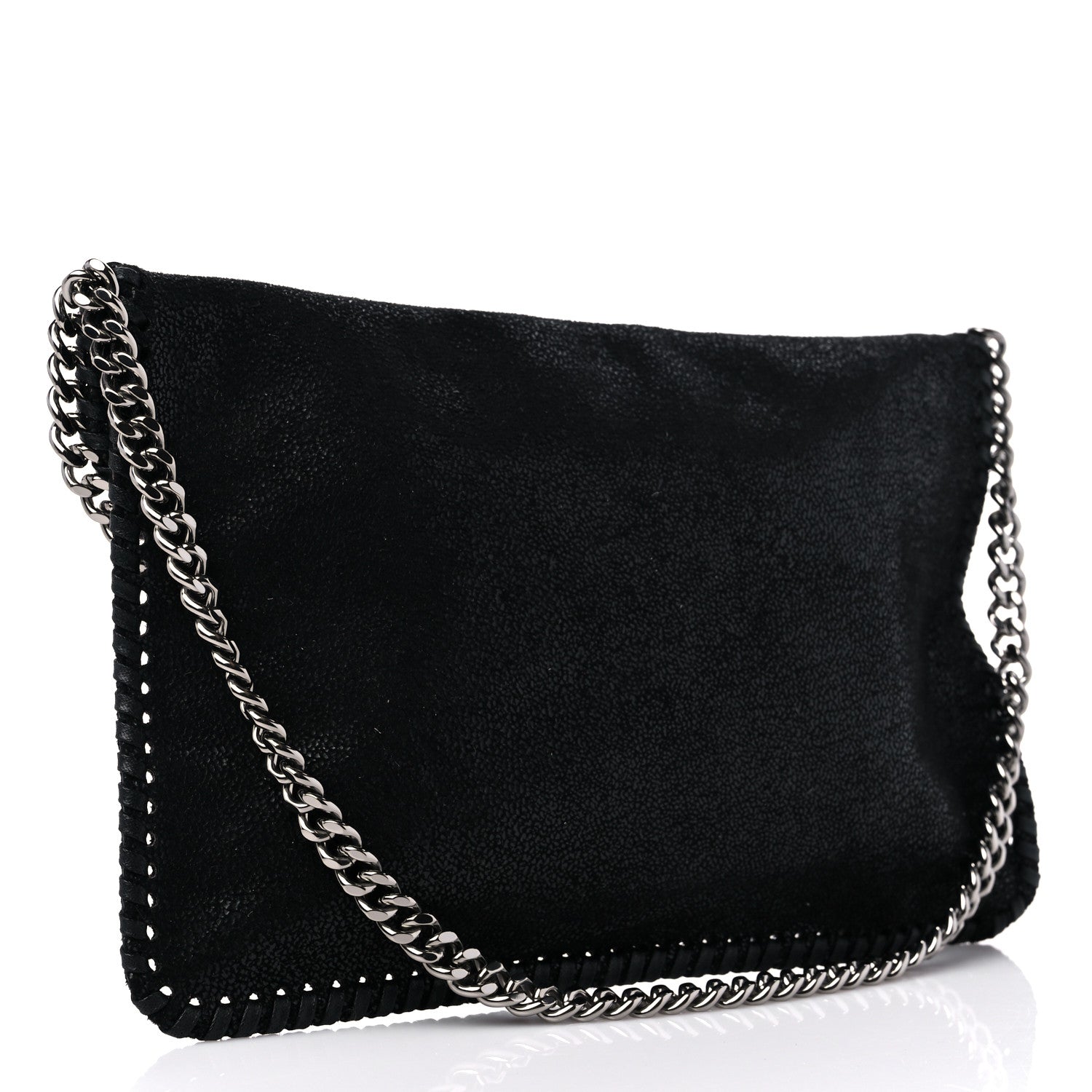 Stella McCartney Shaggy Deer Mini Falabella Shoulder Bag Black 3 of 10