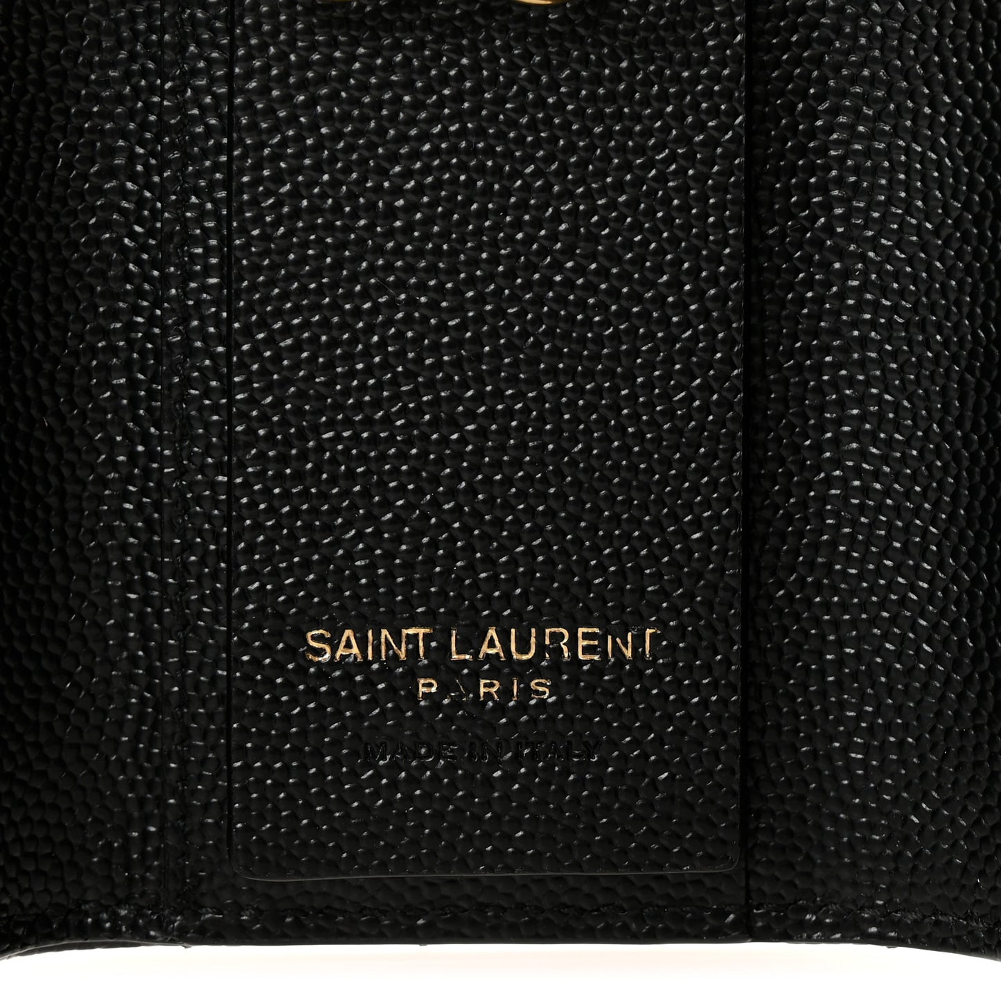 Grain de Poudre Matelasse Cassandre Monogram Slim Key Case Black