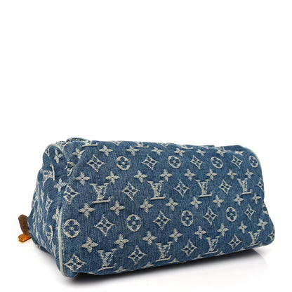 Louis Vuitton Monogram Denim Neo Speedy Blue 4 of 12