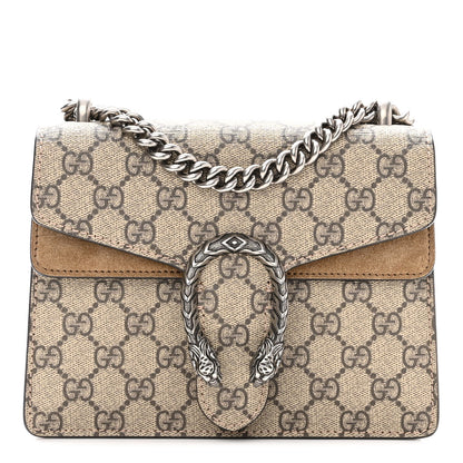 Gucci GG Supreme Monogram Mini Dionysus Shoulder Bag Taupe 1 of 10