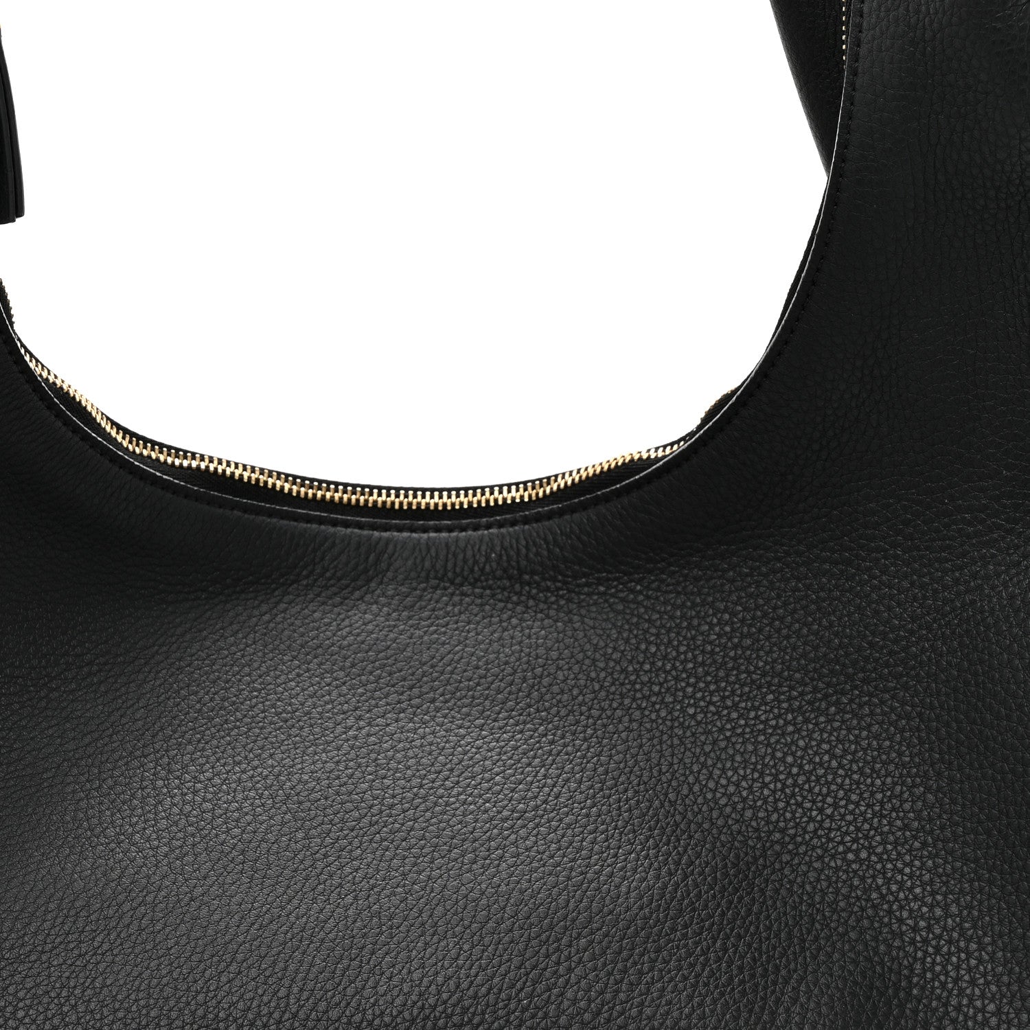 The Row Grained Calfskin Medium Everyday Shoulder Bag Black 7 of 9
