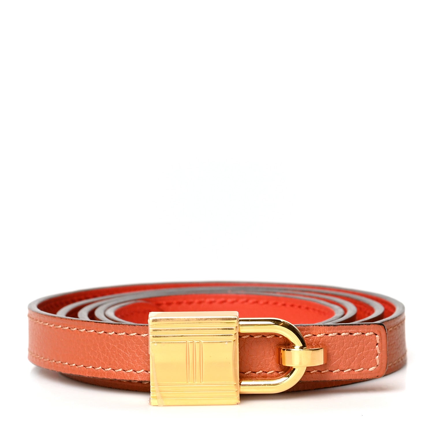 Hermes Swift 13mm Romance Belt 90 Cuivre Capucine 1 of 6