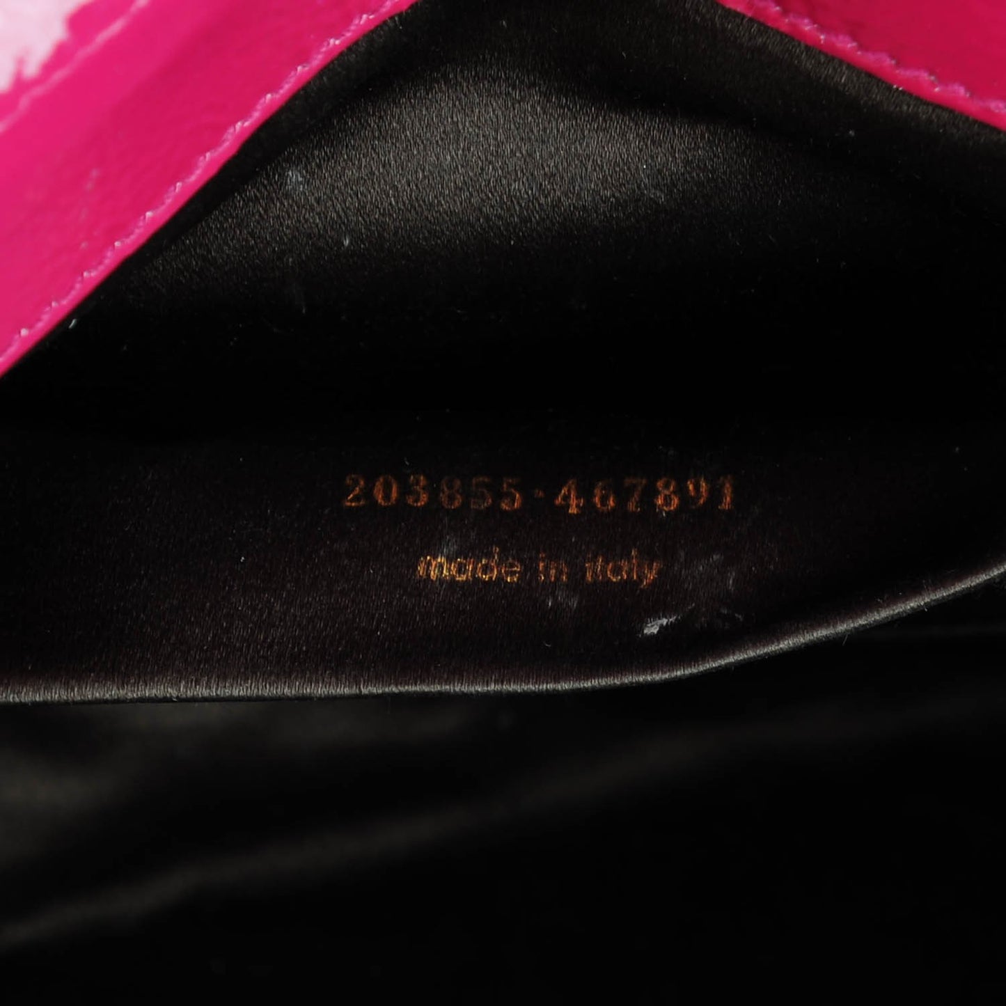Textured Patent Monogram Large Belle De Jour Clutch Fuchsia