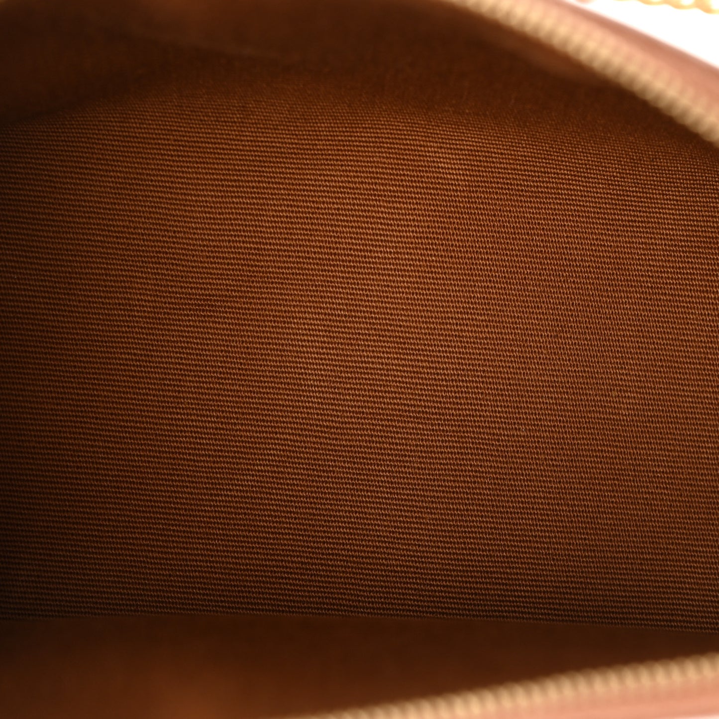 Lambskin Triomphe Canvas Clutch With Chain  White Tan