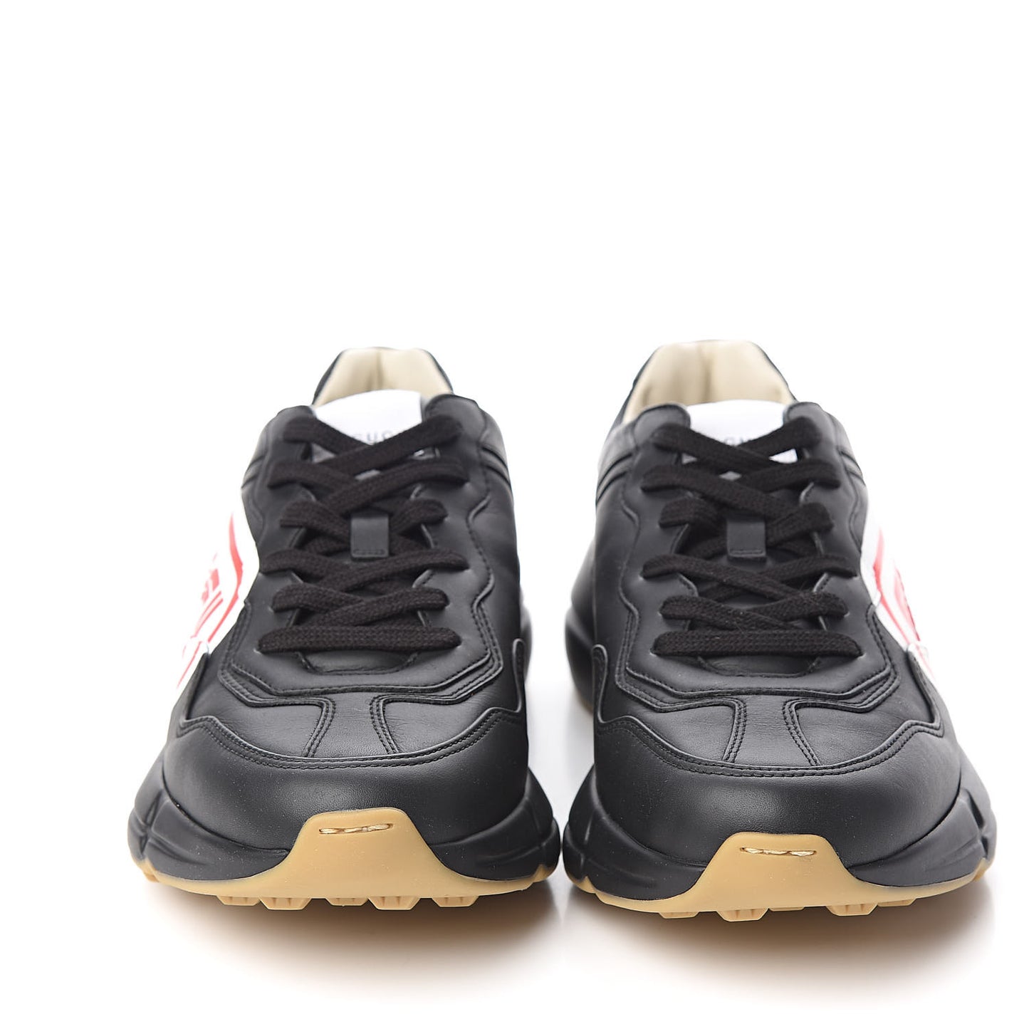 X SEGA Calfskin Logo Mens Rhyton Sneakers 7.5 Black