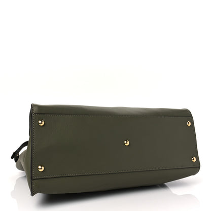 Fendi Vitello Seta Plexiglass Granite Large Peekaboo Iconic Satchel Equatore 4 of 7
