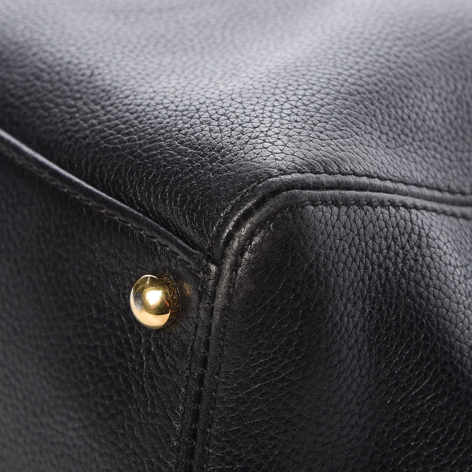 Chanel Calfskin Cerf Executive Shopper Tote Black 11 of 13
