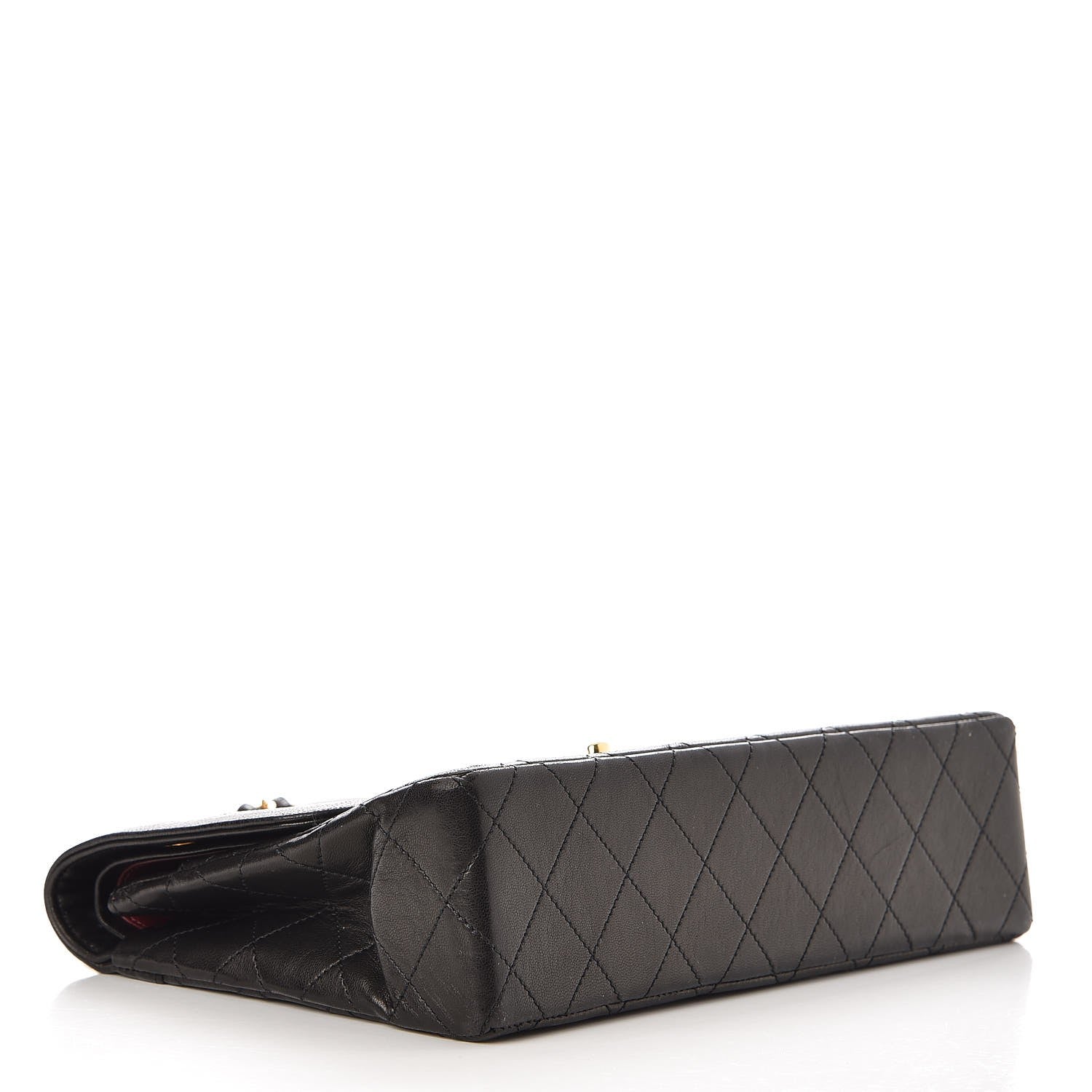 Chanel Lambskin Quilted Medium Double Flap Black 5 of 9