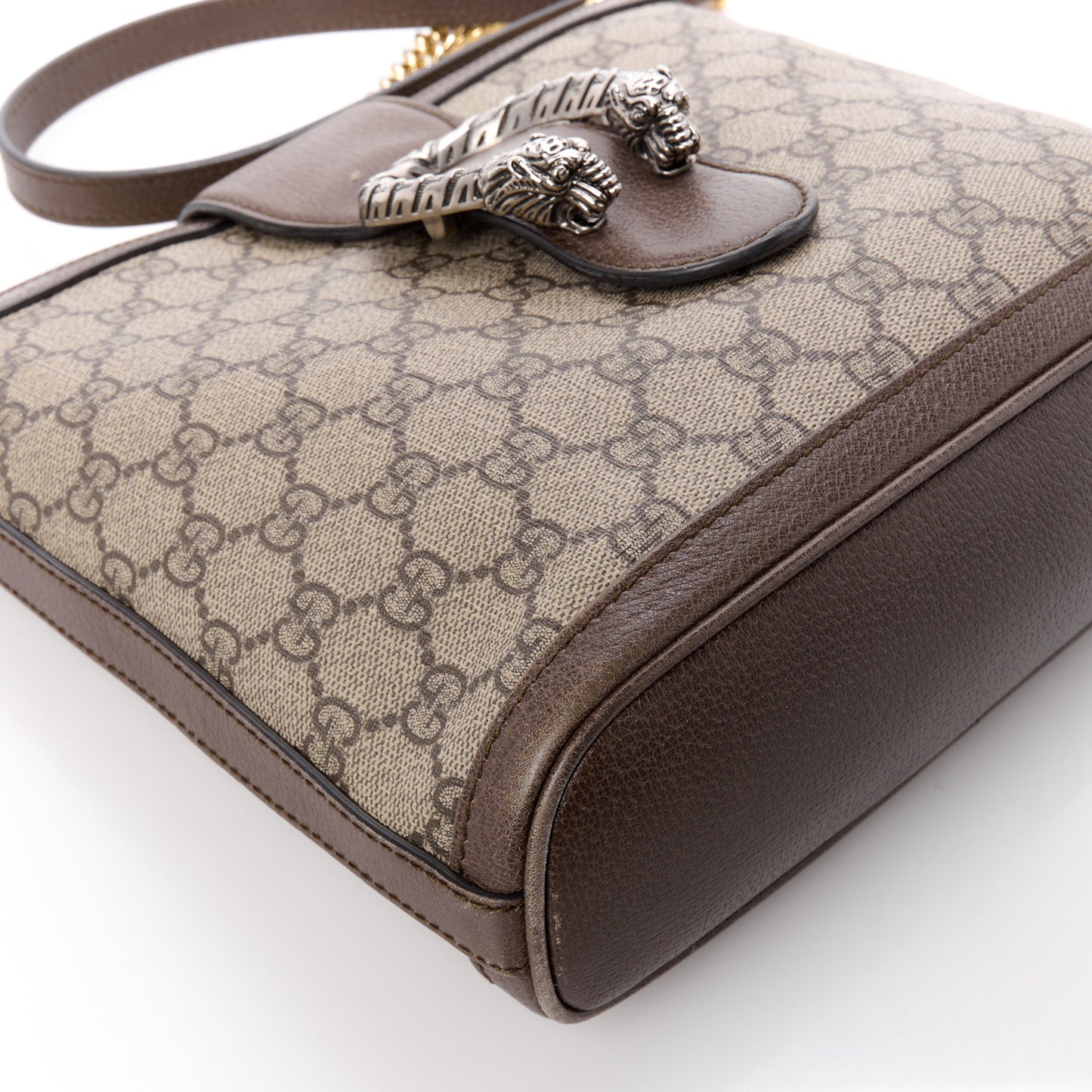 GG Supreme Monogram Medium Dionysus Bucket Bag Beige New Acero