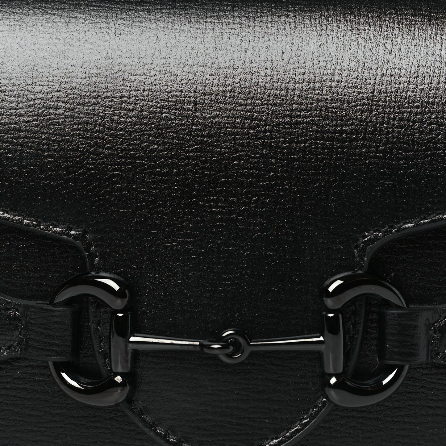 Azalea Calfskin Monochrome Mini Horsebit 1955 Shoulder Bag Black