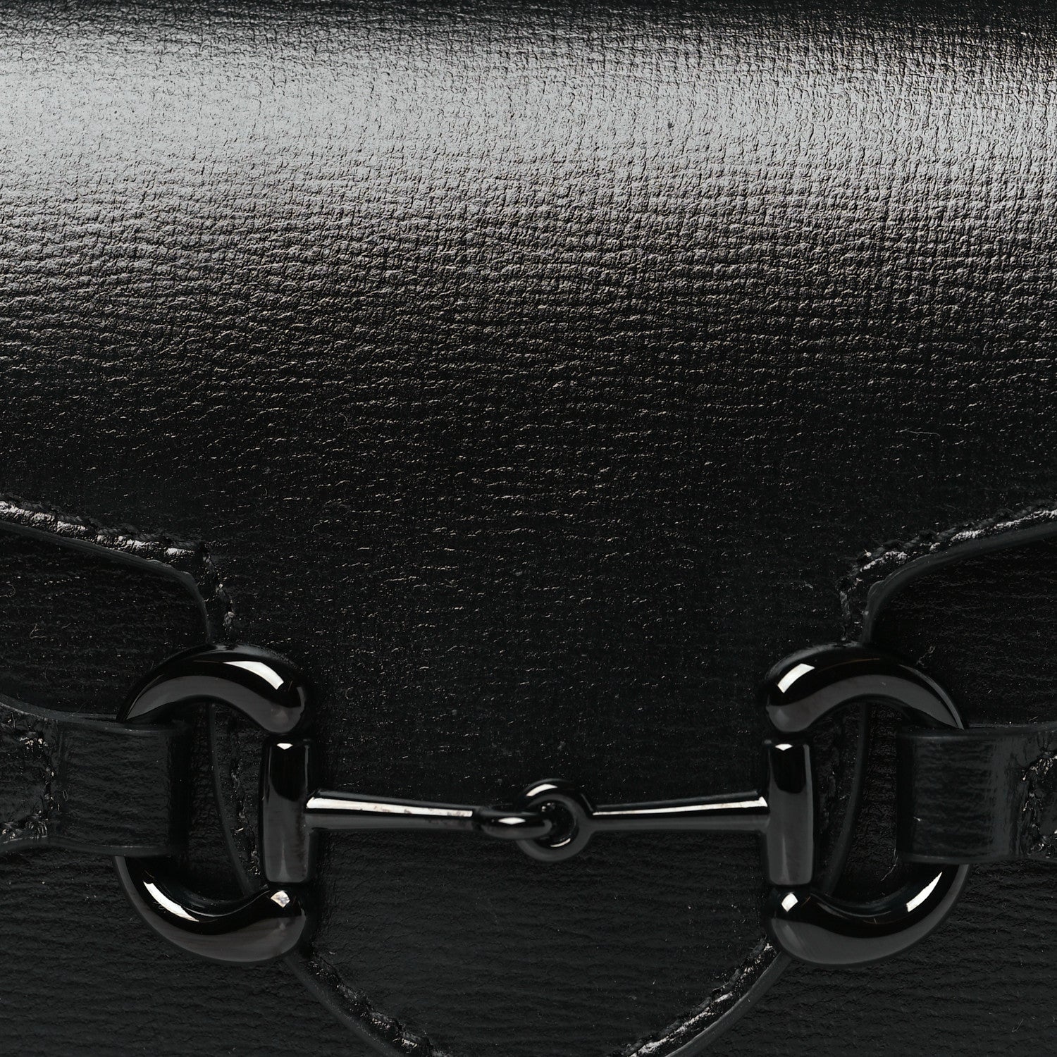 Gucci Azalea Calfskin Monochrome Mini Horsebit 1955 Shoulder Bag Black 8 of 11